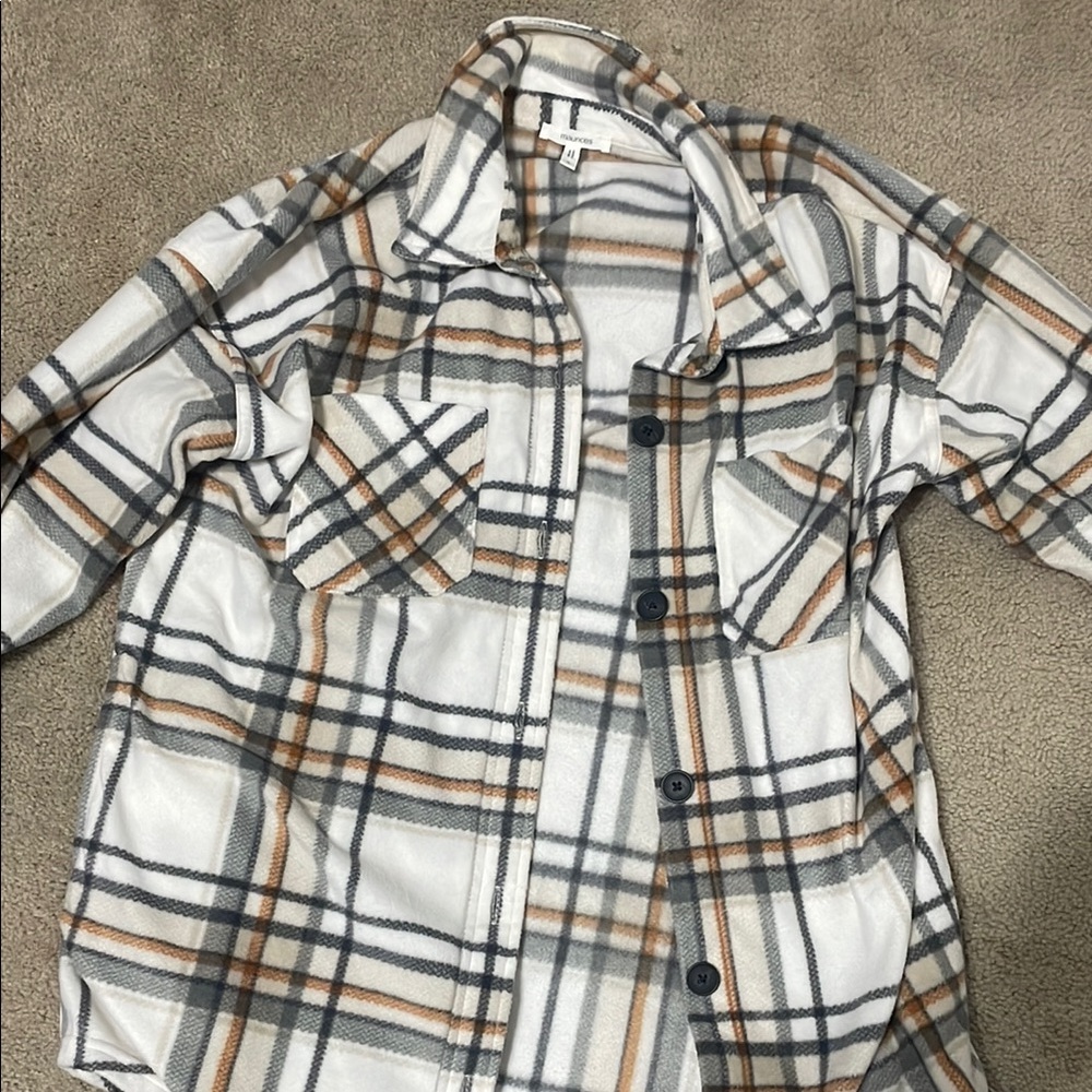 Plaid Button-Up Shirt
